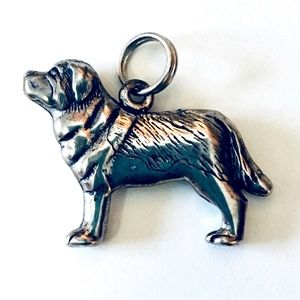 Vintage St. Bernard Charm Sterling Silver by H&H